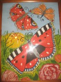 Картина А3 "Бабочки", 1997г.